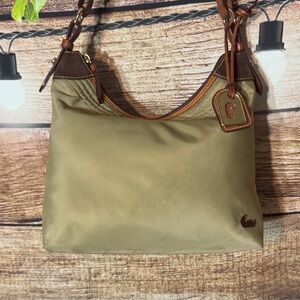 Dooney & Bourke Nylon Erica Hobo Shoulder Bag W/Leather Strap & Hangtag